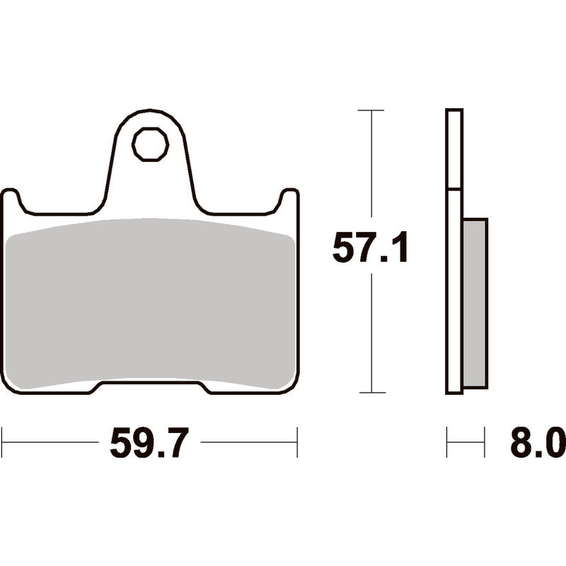 SBS 715LS REAR PADS | SINTER STREET