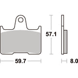SBS 715LS REAR PADS | SINTER STREET