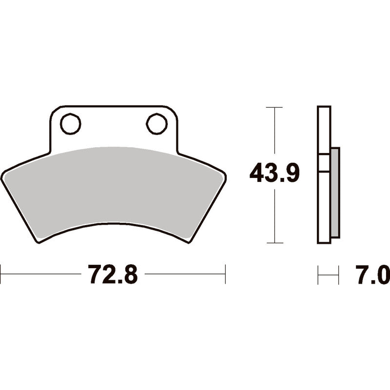 SBS 717ATS Front/Rear Pads | Sinter ATV