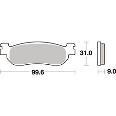 SBS 728HF FRONT/REAR PADS | CERAMIC STREET