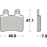 SBS 773HF FRONT/REAR PADS | CERAMIC STREET