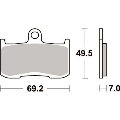 SBS 782H.HS Front Pads | Sinter Street American V-Twin