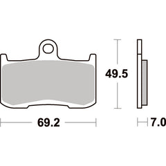 SBS 782H.HS FRONT PADS | SINTER STREET AMERICAN V-TWIN