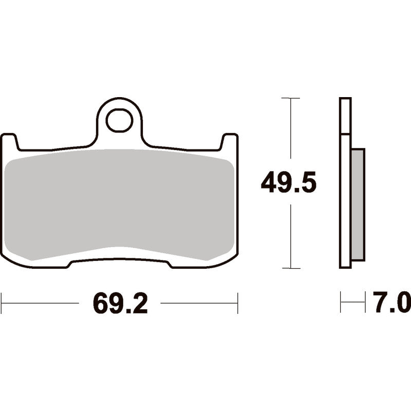 SBS 782SP FRONT PADS | EVO SINTER STREET >> SB782HS