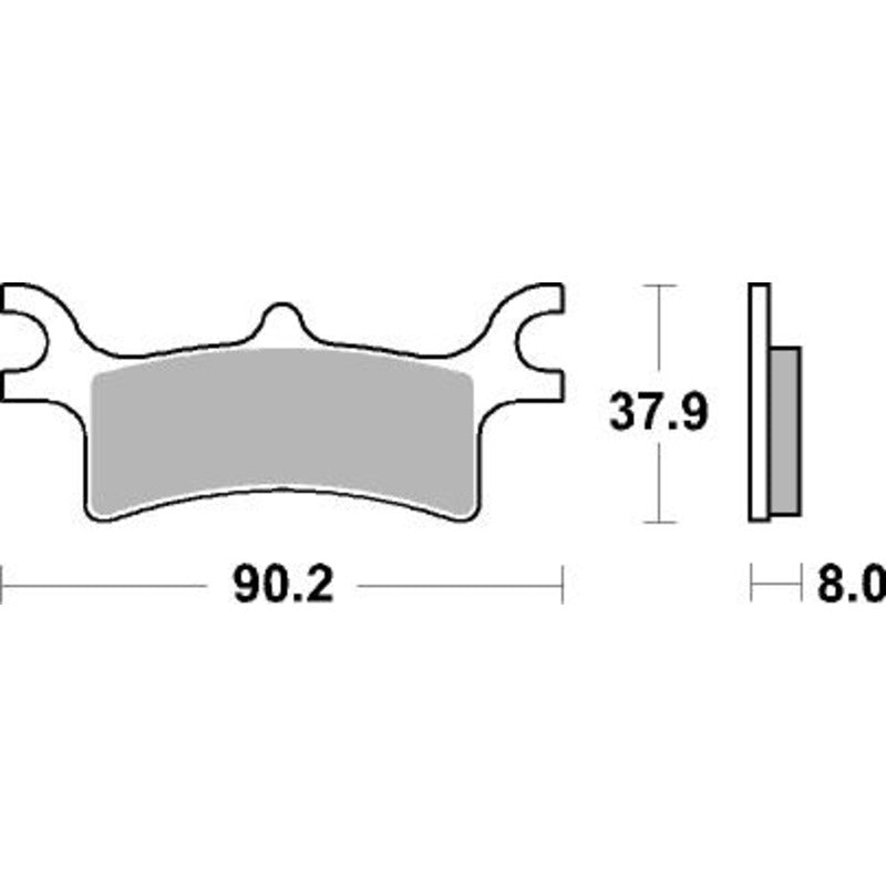 SBS 787SI FRONT/REAR PADS | SINTER OFF ROAD