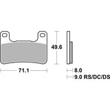 SBS 806SP FRONT PADS | EVO SINTER STREET >> SB806HS / SB806RST