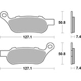 SBS 854H.LS REAR PADS | SINTER STREET AMERICAN V-TWIN
