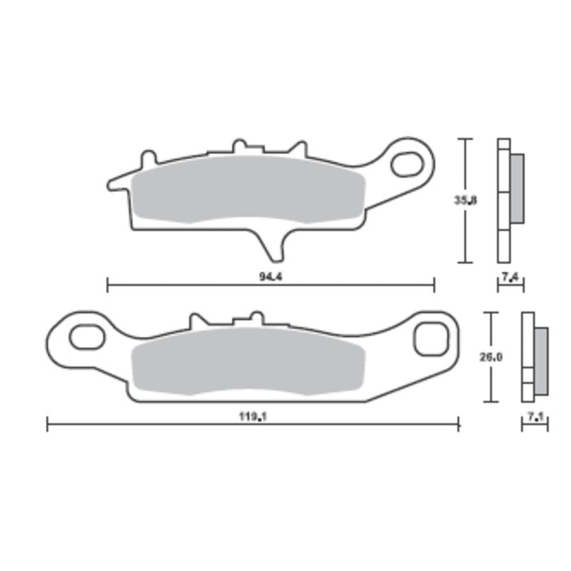 SBS 901RST FRONT PADS | SINTER SPORT / TRACK