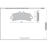 SBS 901DC FRONT PADS | DUAL CARBON RACE (RACE USE ONLY)