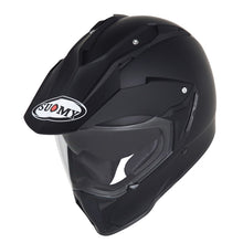 Suksme00X6 MX Tourer Plain Adventure Helmet | Solid Matt Black