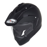 SUKSME00X6 MX TOURER PLAIN ADVENTURE HELMET | SOLID MATT BLACK