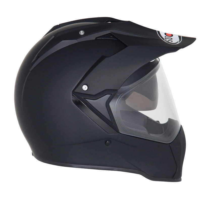 Suksme00X6 MX Tourer Plain Adventure Helmet | Solid Matt Black