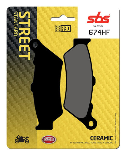 SBS FRICTION - Ceramic Front / Rear Brake Pads (SBS 176) - 674HF-