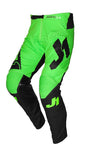 JUST1 J-FLEX YOUTH MX PANTS ARIA BLK/FLUO GRN 22