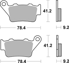 SBS FRICTION - Ceramic Rear Brake Pads (SBS 175) - 675HF-