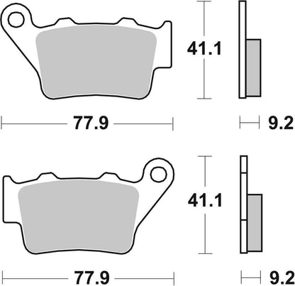 SBS FRICTION - Sinter Rear Brake Pads (SBS 175) - 675LS-