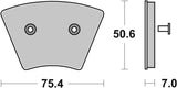 SBS FRICTION - Ceramic Front H-D Brake Pads - 679H.HF-