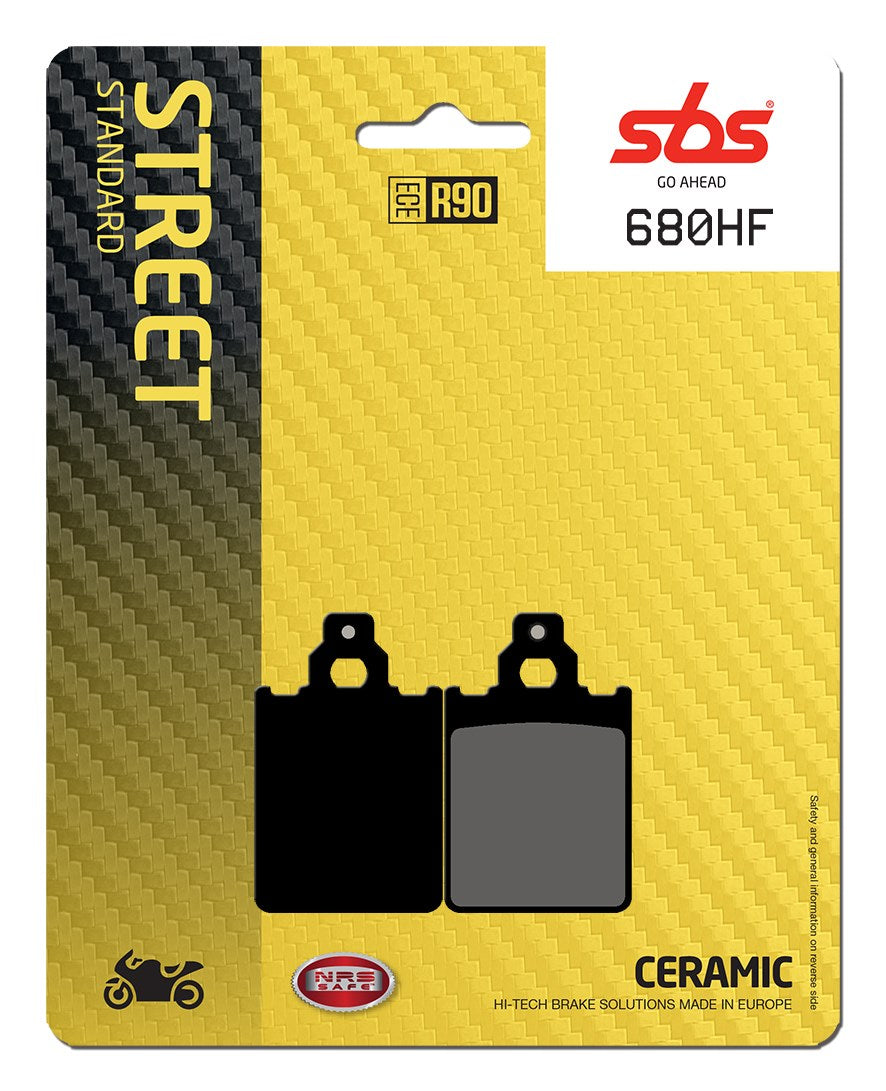 SBS FRICTION - Ceramic Front / Rear Brake Pads (SBS 117) - 680HF-