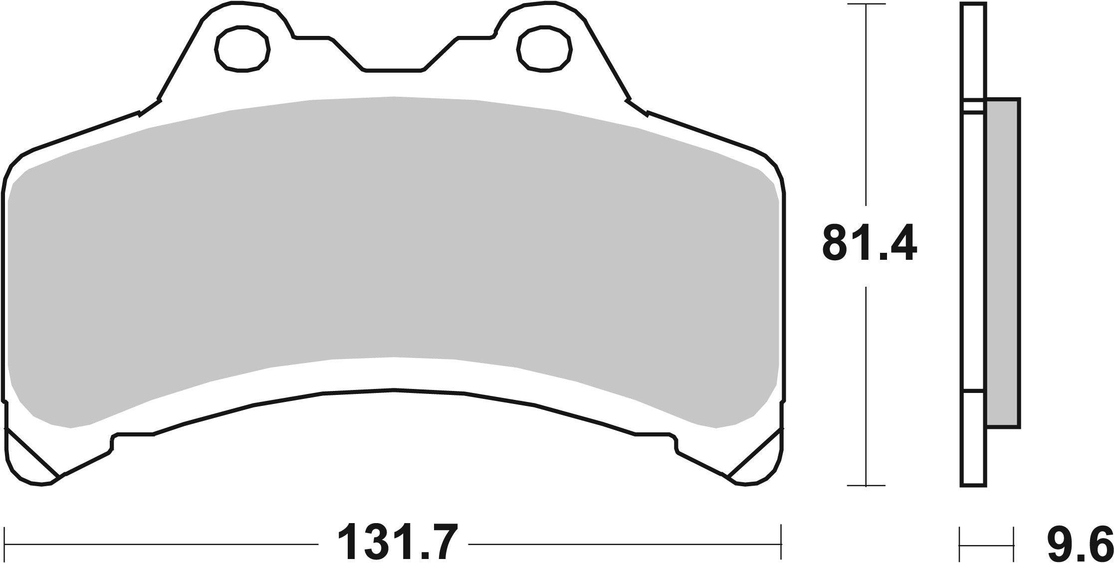 SBS FRICTION - Ceramic Front Brake Pads - 682HF-
