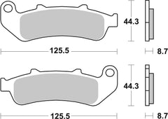 SBS FRICTION - Sinter Front Brake Pads - 685HS-
