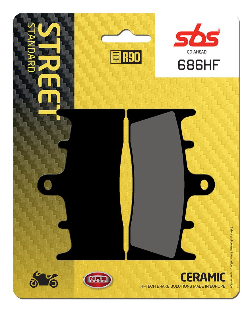 SBS FRICTION - Ceramic Front Brake Pads - 686HF-