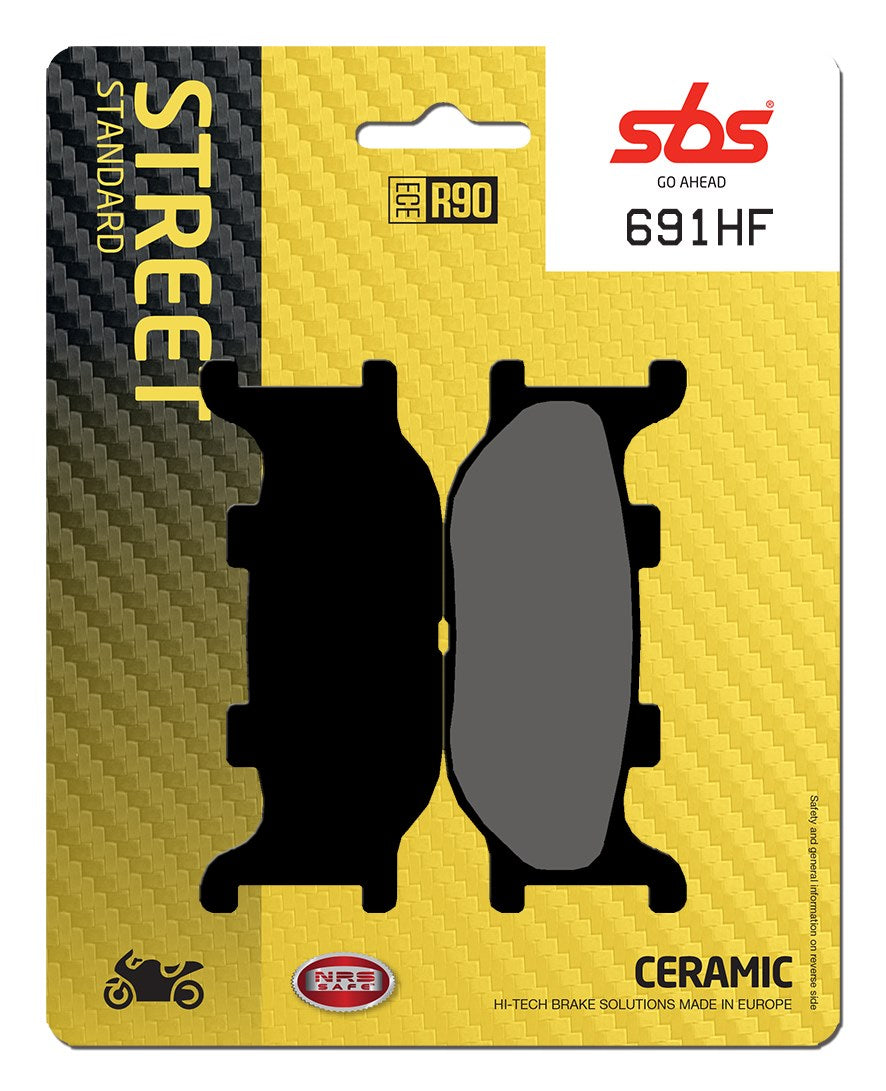 SBS FRICTION - Ceramic Front Brake Pads (SBS 128) - 691HF-