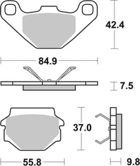 SBS FRICTION - Sinter Off Road Rear Brake Pads - 692SI-