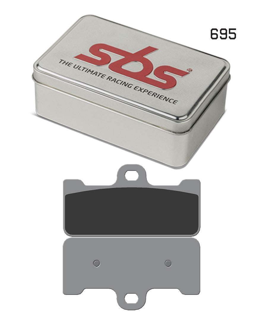 SBS FRICTION - Dual Sinter Front Racing Brake Pads - Moto 2, 3 & WSBK SPEC - 695DS-