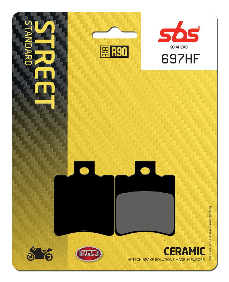 SBS FRICTION - Ceramic Front / Rear Brake Pads (SBS 123) - 697HF-