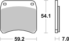SBS FRICTION - Ceramic Front / Rear Brake Pads - 698HF-