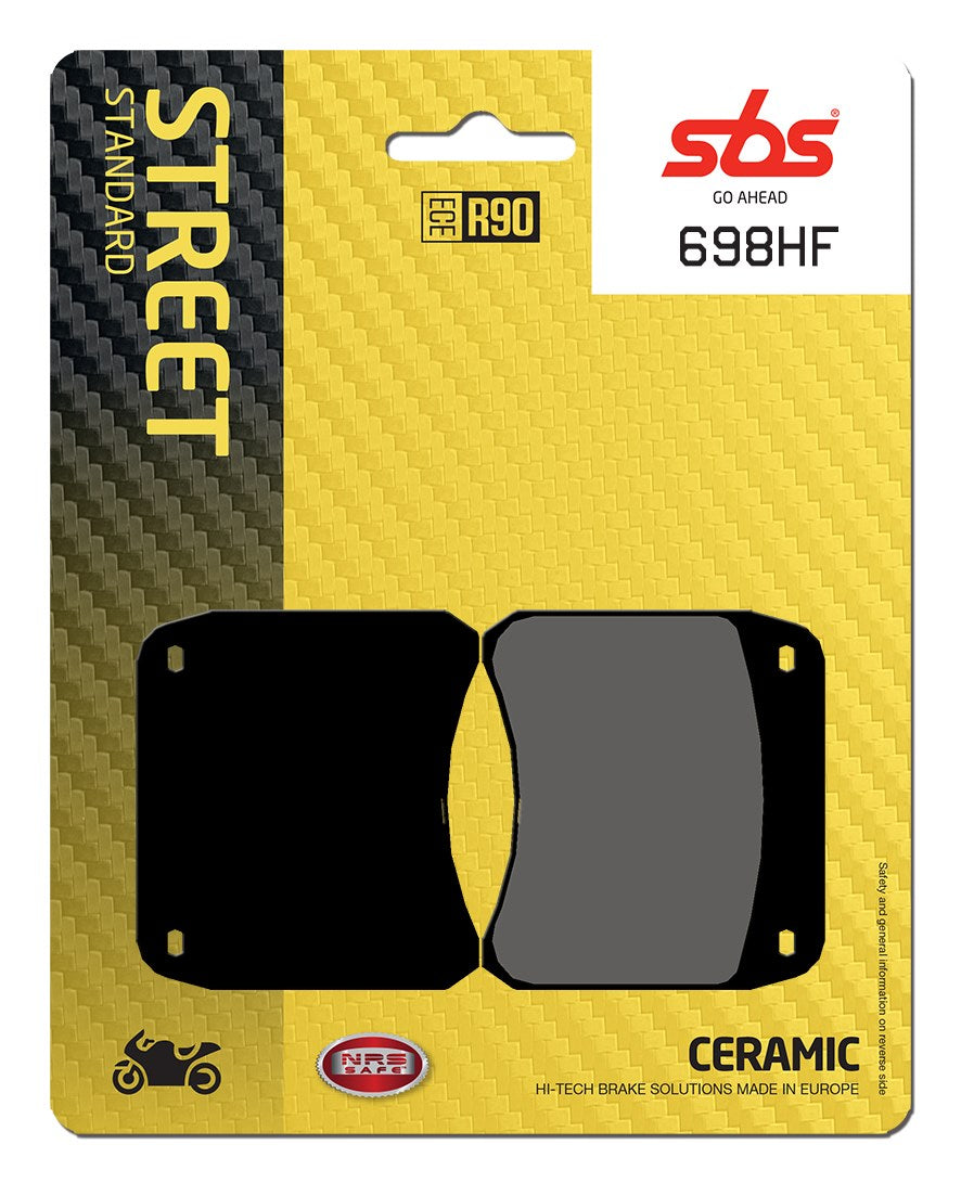 SBS FRICTION - Ceramic Front / Rear Brake Pads - 698HF-