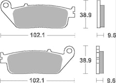 SBS FRICTION - Sinter Front Brake Pads - 700HS-