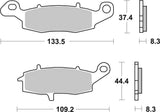 SBS FRICTION - Sinter Rear Brake Pads - 704LS-