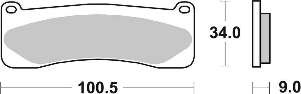 SBS FRICTION - Carbon Tech Racing Rear Brake Pads - 707RQ-