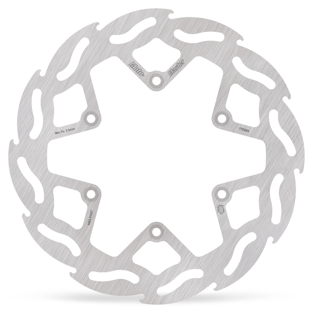 Moto-Master Flame Fixed Brake Disc Front - Kawasaki: KX80/100