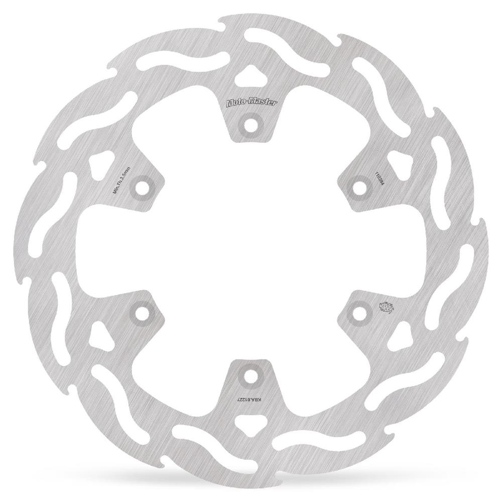 Moto-Master Flame Fixed Brake Disc Rear - Kawasaki: KX125/250, KLX300