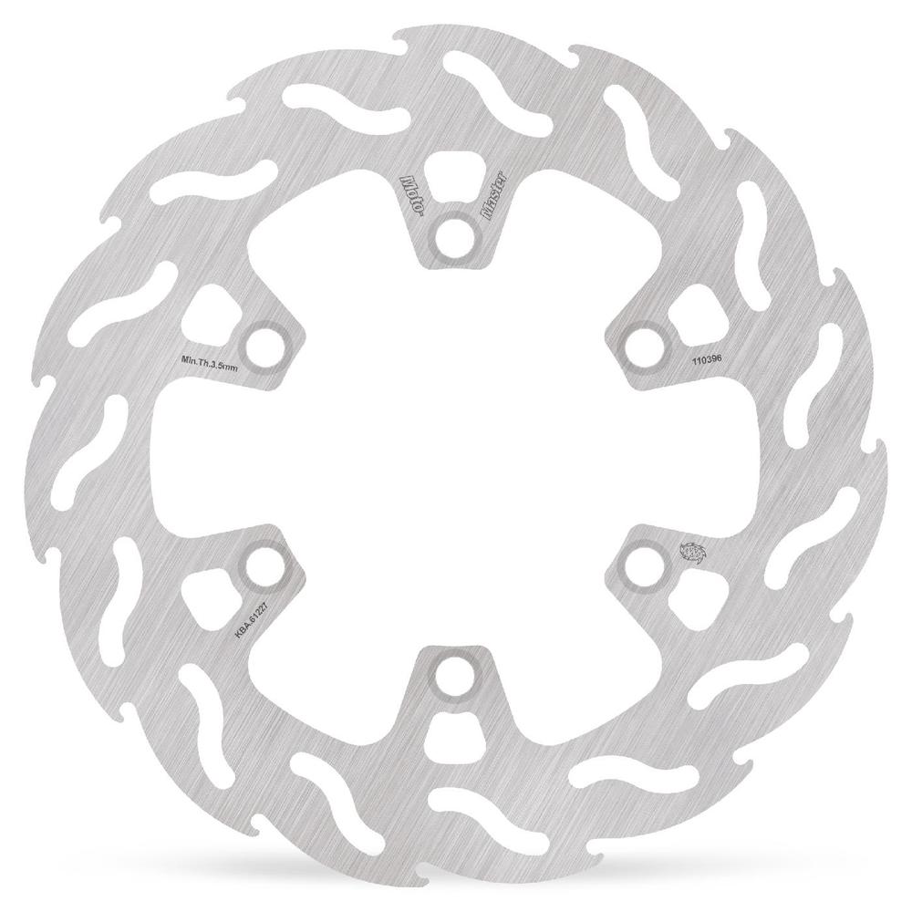 Moto-Master Flame Fixed Brake Disc Front - right Kawasaki: KLX250R/SE/SR, KLX650R