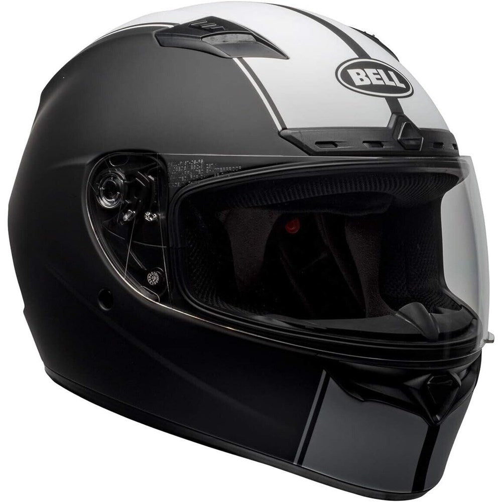 BELL QUALIFIER DLX MIPS RALLY MAT BLK/WHT (XS) # [ONC01]