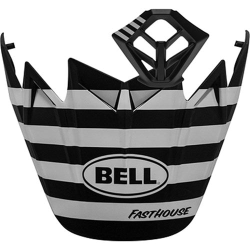 #Bell S/P - Moto-9 MIPS M/Piece/Peak Kit Fasthouse Stripe Matt WHT/BLK