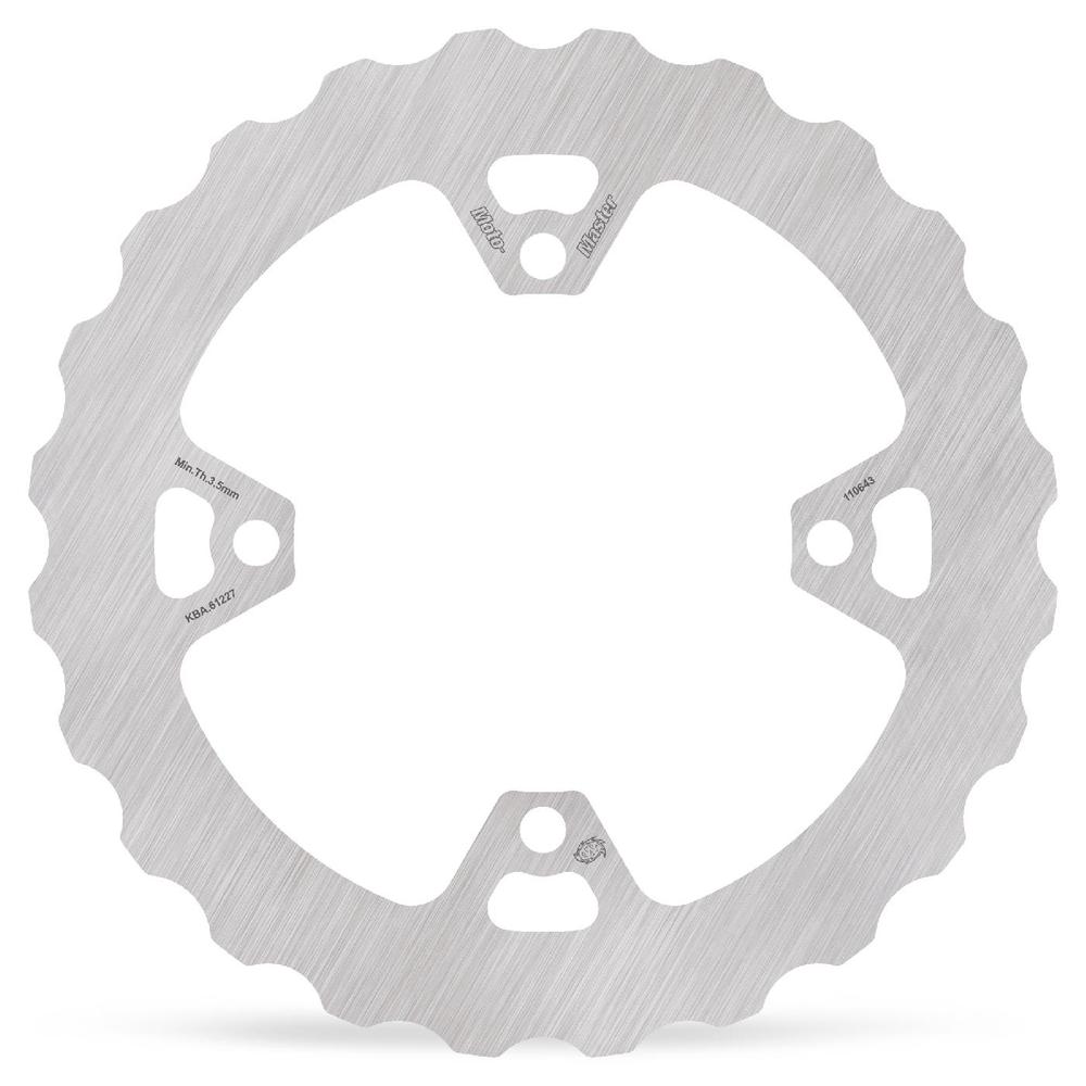 Moto-Master Mud Fixed Brake Disc Solid Rear - Kawasaki: KX/KXF