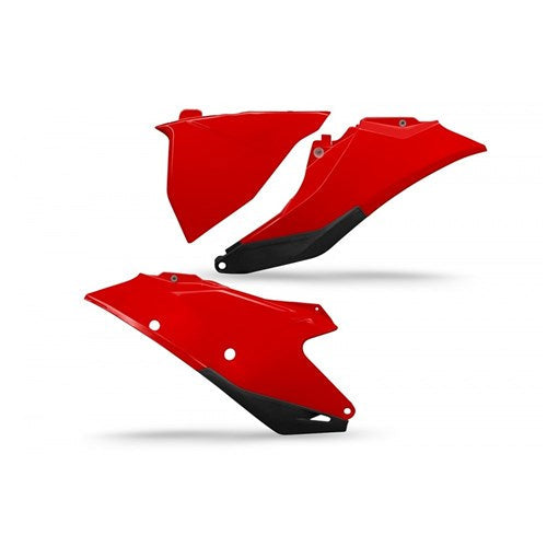 UFO Gas Gas MC/MC-F/EX/EX-F/EC/EC-F 21 Sidepanels W/Airbox COV. Left Side (Red)