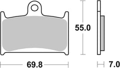 SBS FRICTION - Ceramic Front Brake Pads - 714HF-