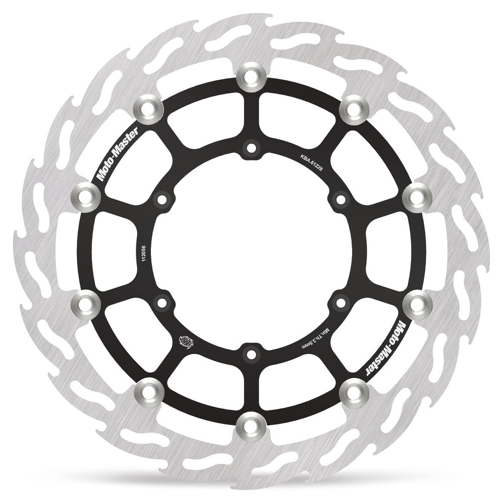 Moto-Master Flame Road Floating Brake Disc Front Left - Suzuki: DRZ400 Supermoto