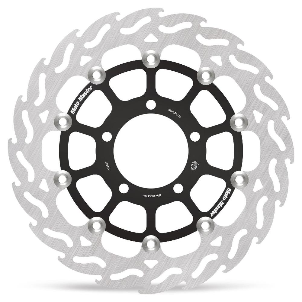 Moto-Master Flame Road Floating Brake Disc Front Left - Kawasaki: ZX-10R Ninja/ABS, GTR1400/ABS, ZZR1400/ABS