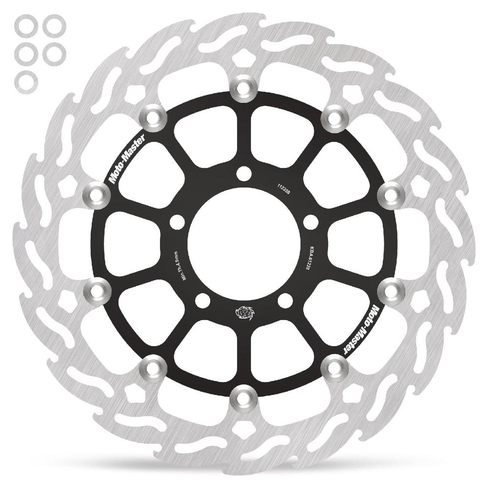 Moto-Master Flame Road Floating Brake Disc Front Left - Kawasaki: ZX10 2016 on