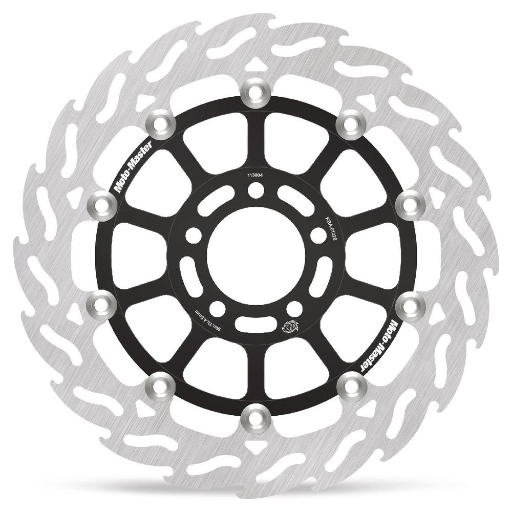 Moto-Master Flame Road Floating Brake Disc Front Left - Kawasaki: ZX-6R, ZR, ZZR, GPZ 1100