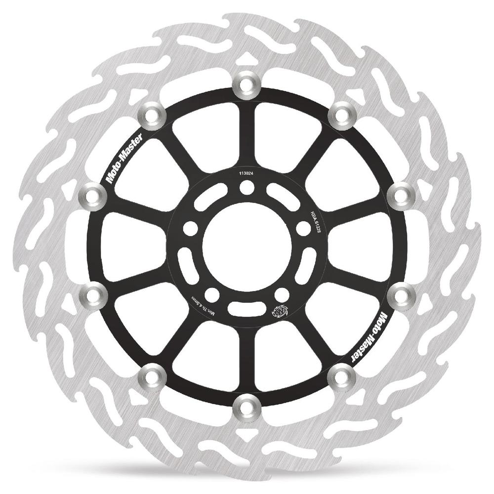Moto-Master Flame Road Floating Brake Disc Front Right - Kawasaki: ZXR 750, ZZR 1100-1200