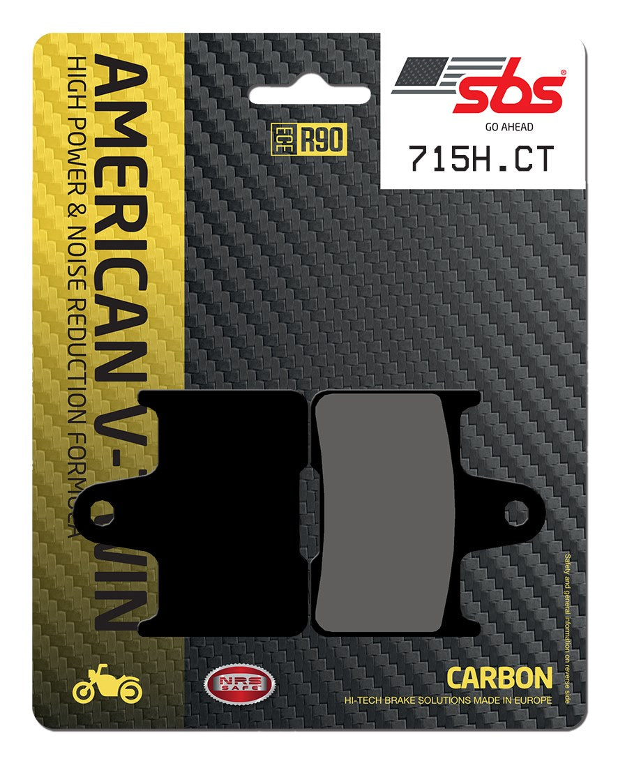 SBS FRICTION - Carbon Tech Rear H-D Brake Pads - 715H.CT-