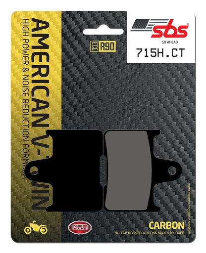SBS FRICTION - Carbon Tech Rear H-D Brake Pads - 715H.CT-