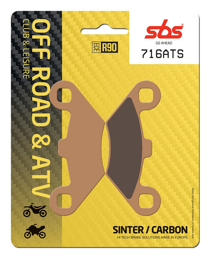 SBS FRICTION - Sinter Front / Rear ATV Brake Pads - 716ATS-